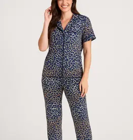 Leopard Print Yummy Jersey Pj Set