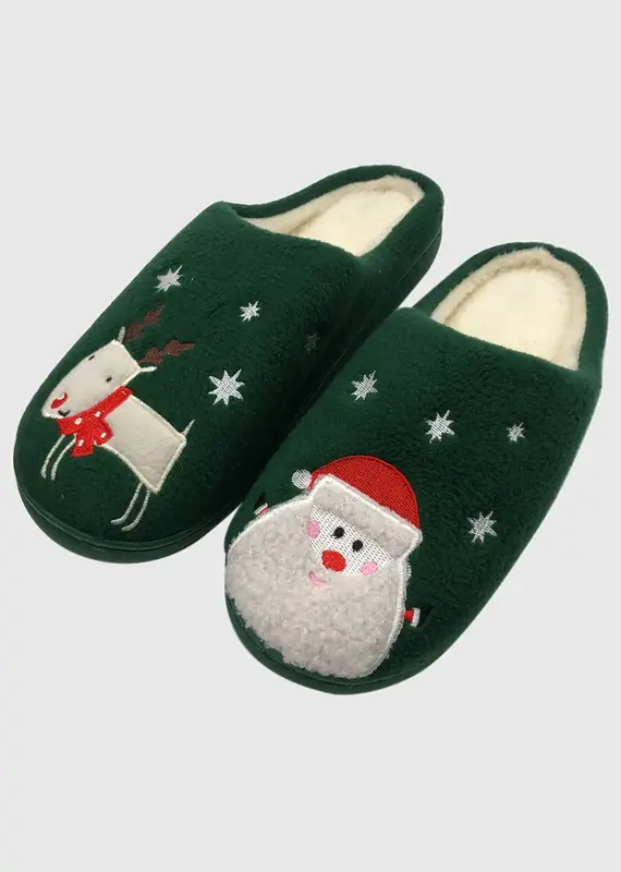 Santa + Rudolph Slippers