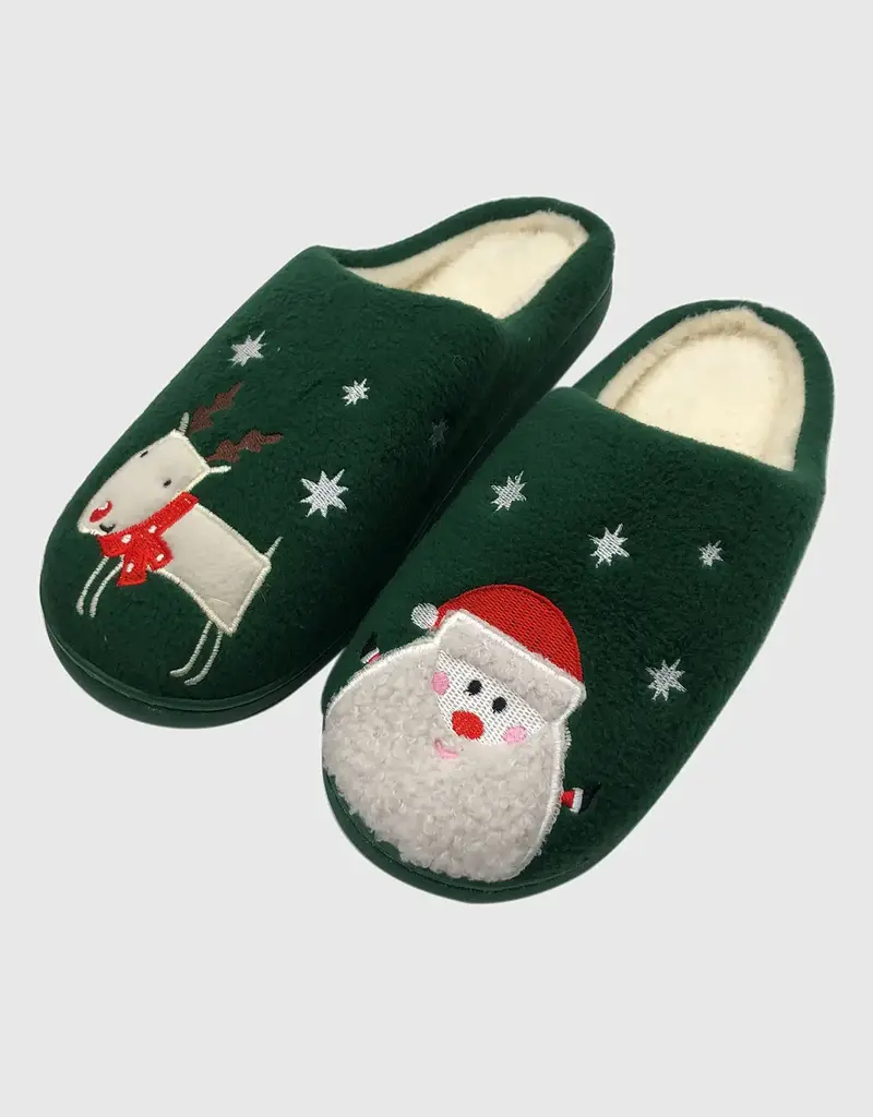 Santa + Rudolph Slippers