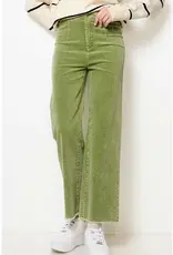 HR Mineral Washed Wide Leg Corduroy Pant