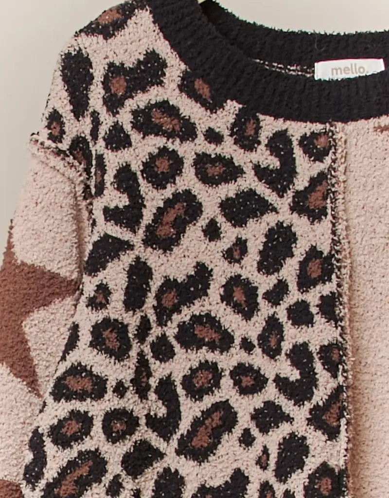 Star & Leopard Knit  Sweater