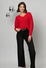 Wide Leg Fray Hem Jean