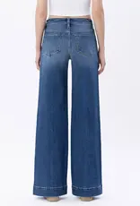 High Rise Trouser Hem Wide Leg Jean