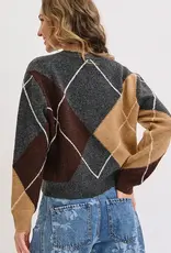 Argyle Knit Sweater