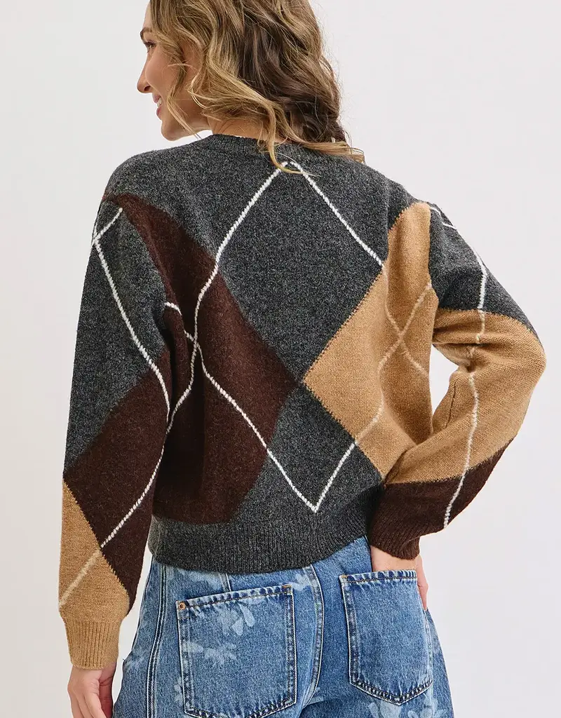 Argyle Knit Sweater