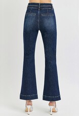 High Rise Ankle Bootcut Double Waist Band Jeans