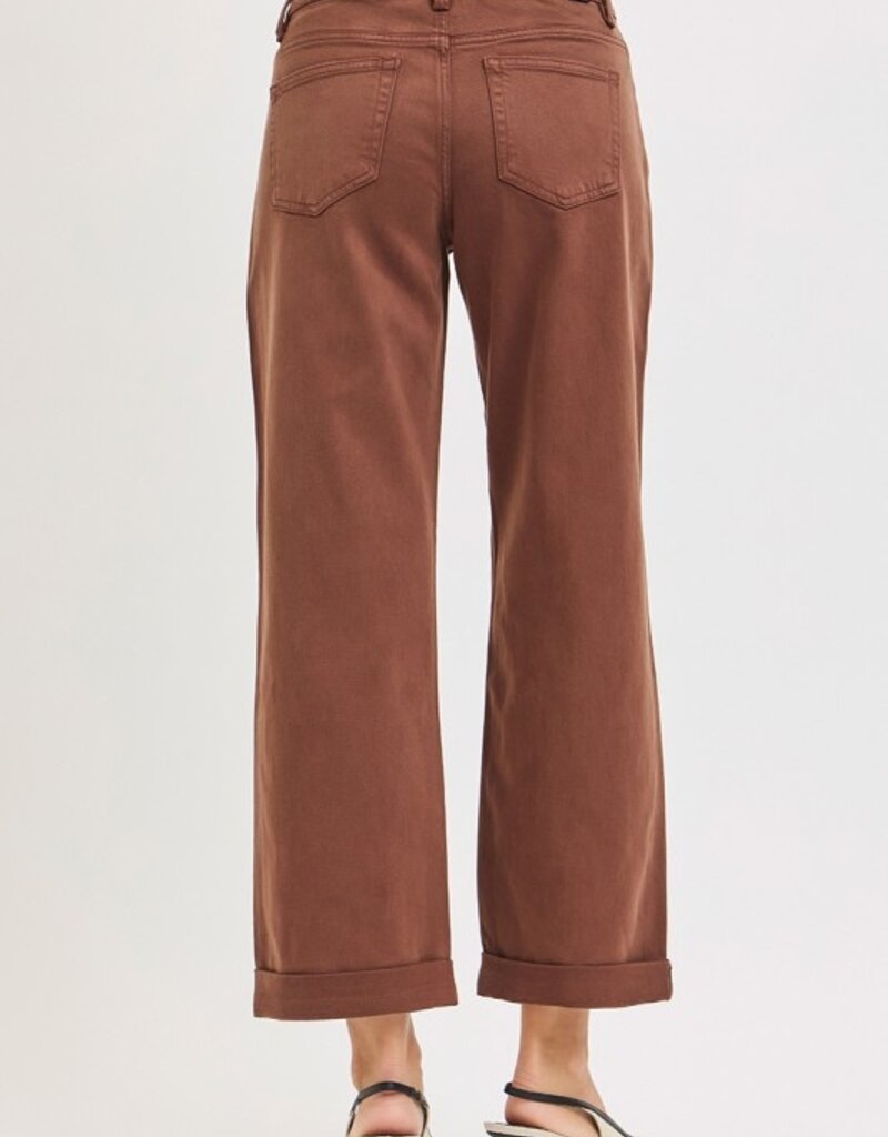 Tummy Control Mid Rise Ankle Barrel Relaxed Baggy