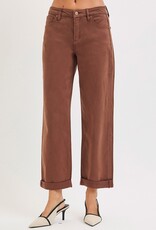 Tummy Control Mid Rise Ankle Barrel Relaxed Baggy