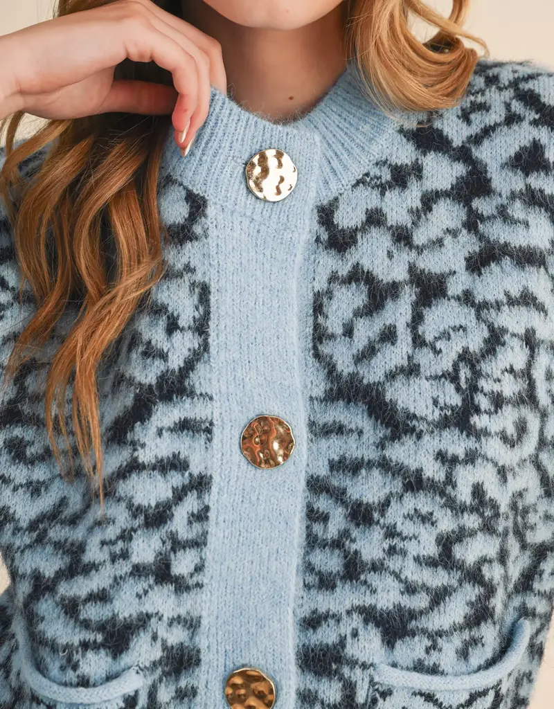 Leopard Knit Sweater Vest