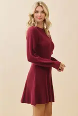 Ribbed Knit Sweater Dress