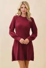 Ribbed Knit Sweater Dress