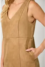 Faux Suede Shift Dress