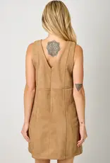 Faux Suede Shift Dress
