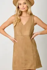 Faux Suede Shift Dress