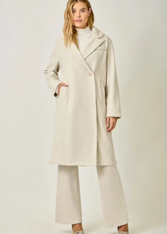 Fur Collar Long Coat