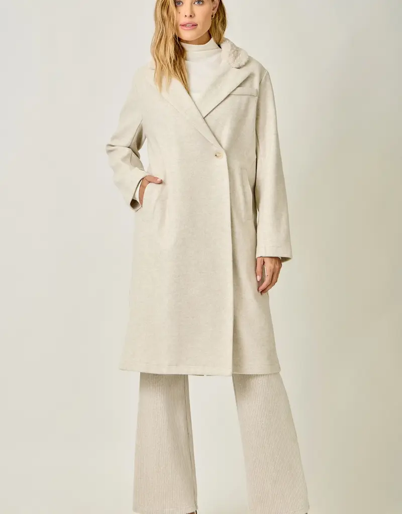 Fur Collar Long Coat