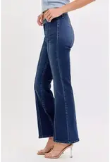 Mid Rise Flare Jean With Pintuck Seam