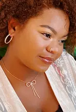 Adorable Shine Bow Necklace