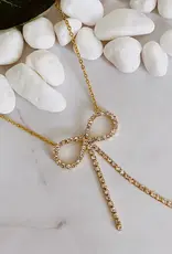 Adorable Shine Bow Necklace