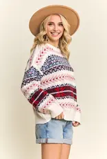 COZY SNOW Pattern Knit Sweater