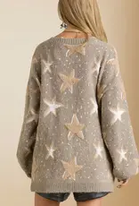 Star Chenille Detail Sweater