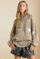 Star Chenille Detail Sweater