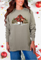 Country Christmas Long Sleeve Tee