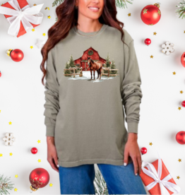 Country Christmas Long Sleeve Tee