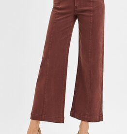 High Rise Tummy Control  Crop Wide Pant