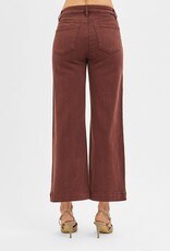 High Rise Tummy Control  Crop Wide Pant