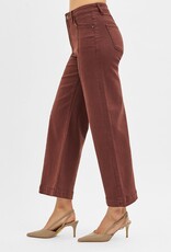 High Rise Tummy Control  Crop Wide Pant
