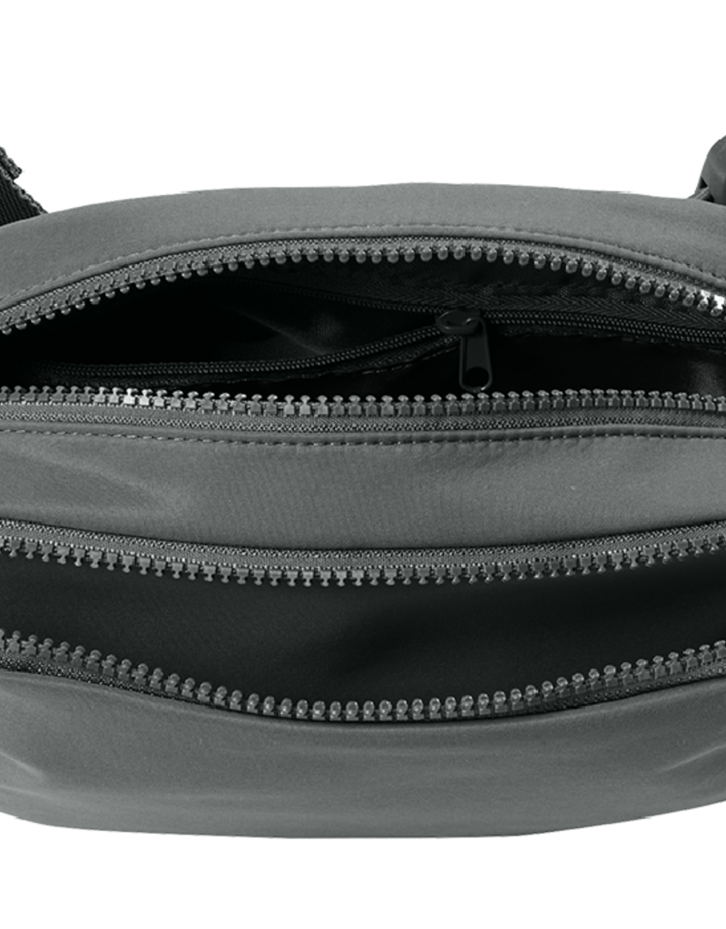 Matte Dual-Compartment Crossbody