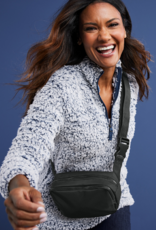 Matte Dual-Compartment Crossbody