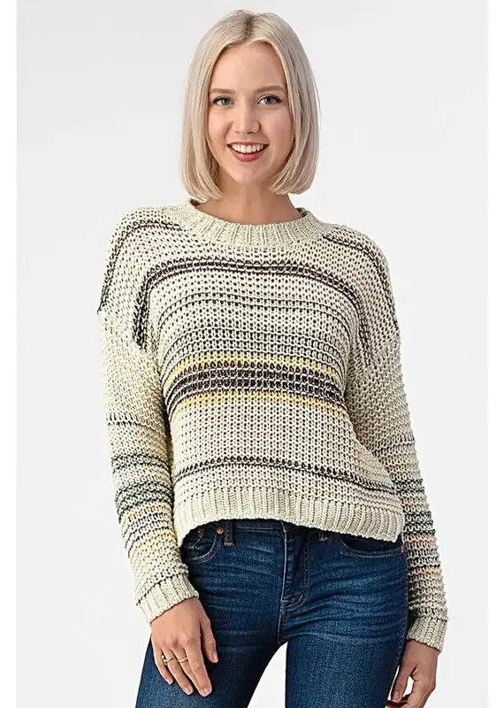 Multi Stripe Knitted Sweater