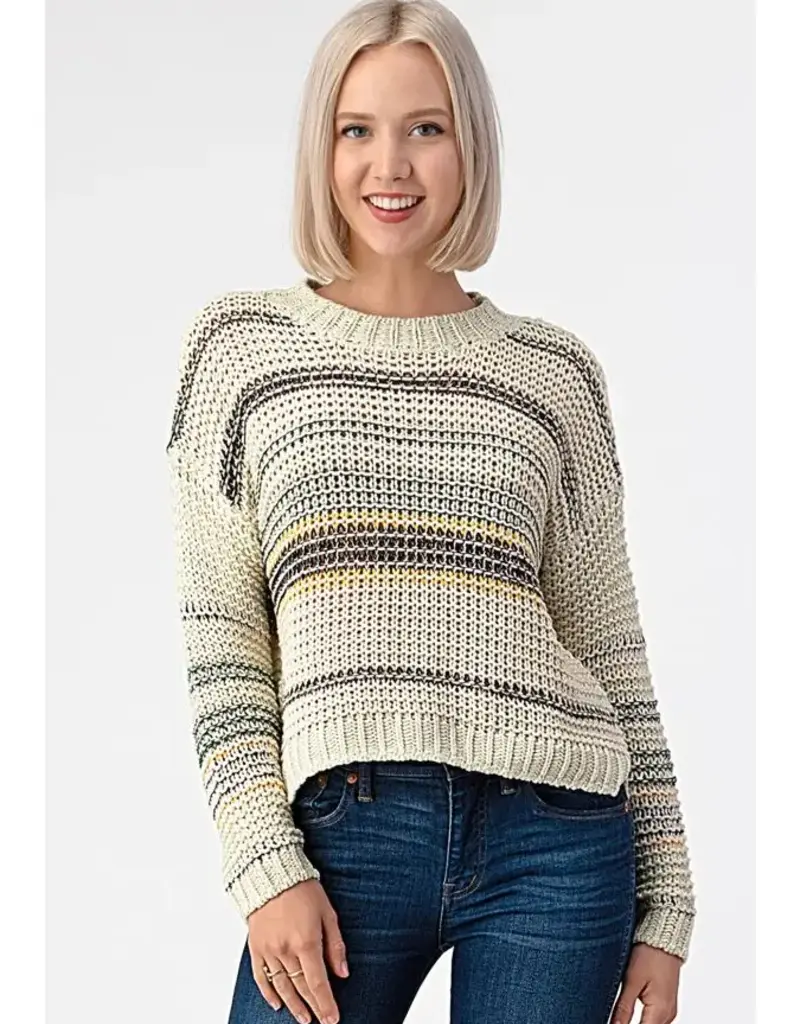 Multi Stripe Knitted Sweater