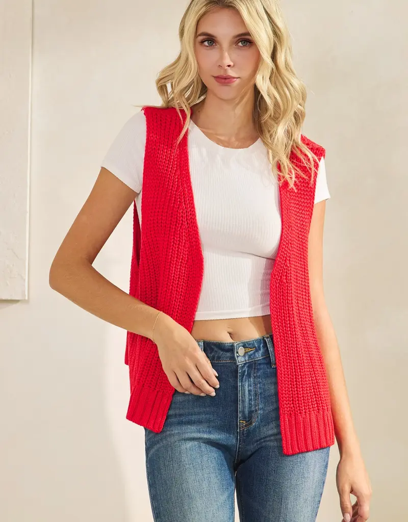Knit Vest Cardigan