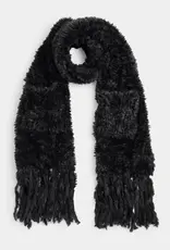 Verity Oblong Pocket Scarf = Black