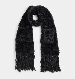 Verity Oblong Pocket Scarf = Black
