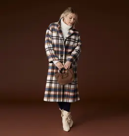 Hope Oversized Plaid Trench Coat