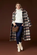 Hope Oversized Plaid Trench Coat