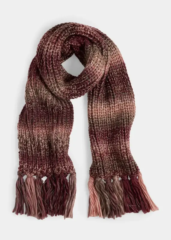 Sparkle Season Knit Scarf - Mauve Multi