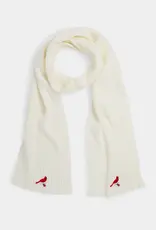 Cardinal Knit Scarf - Winter White