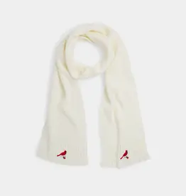 Cardinal Knit Scarf - Winter White