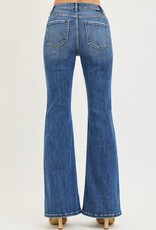 Tummy Control High Rise Flare Front Seam Detail