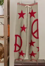 Peace & Stars Cozy Knit Pants