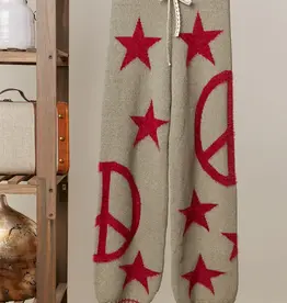 Peace & Stars Cozy Knit Pants