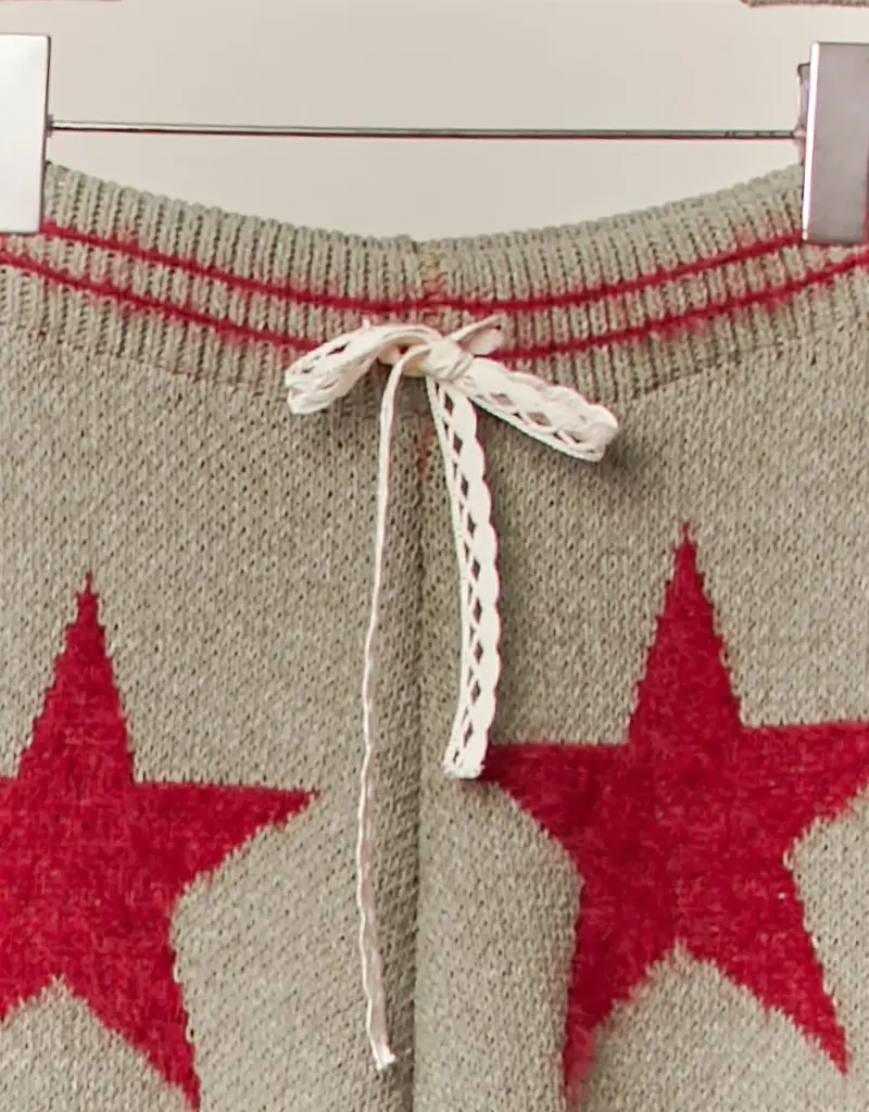 Peace & Stars Cozy Knit Pants