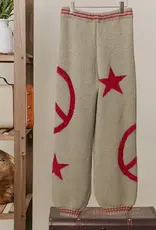 Peace & Stars Cozy Knit Pants