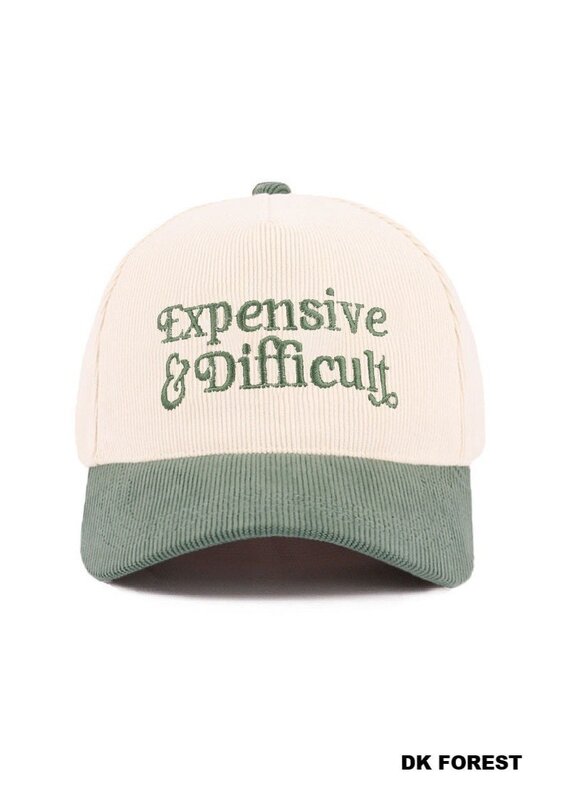 Expensive & Difficult Two-Tone Corduroy Cap
