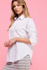 Collar Button Up Layering Blouse